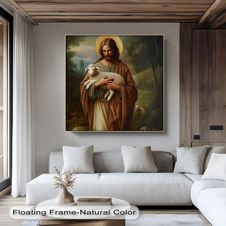The Good Shepherd – Jesus with Lamb Canvas Prints - MyPhotoStation