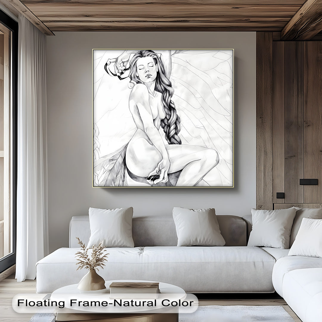 intimate framed canvas prints soft romantic tones bedroom wall art