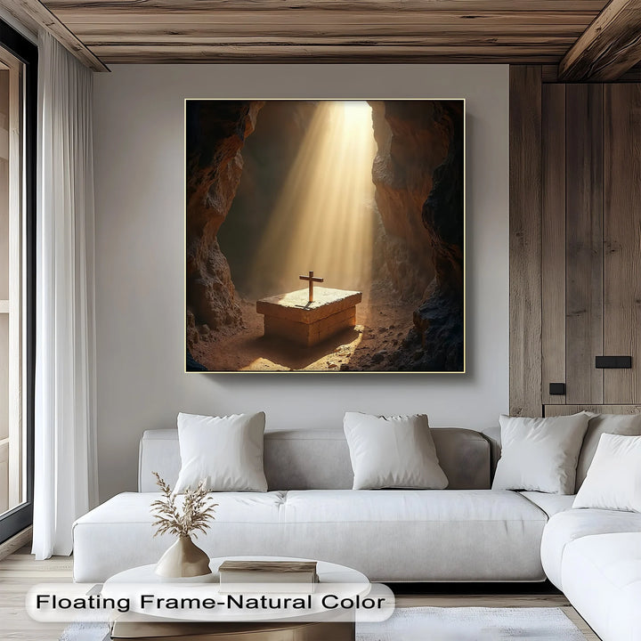 Resurrection Light – Cross in Empty Tomb Canvas Prints - MyPhotoStation