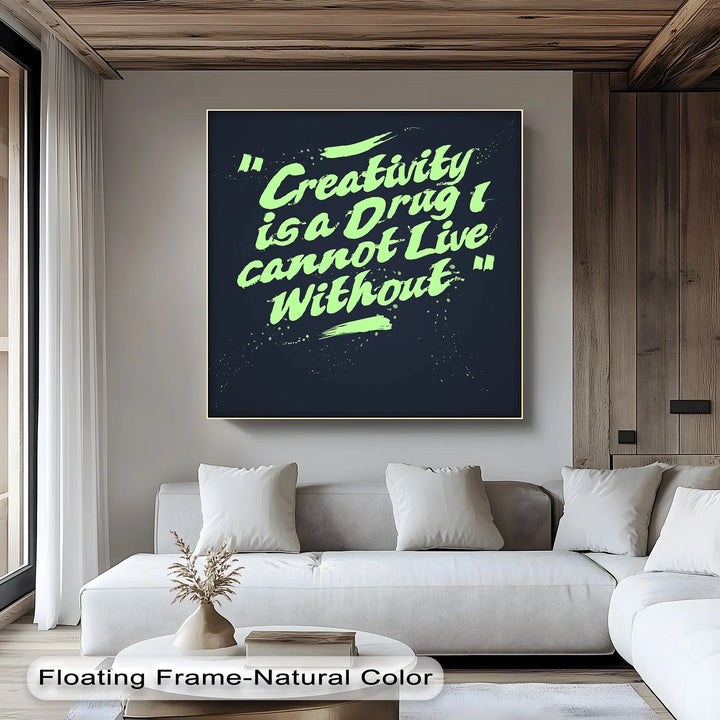 Edgy Green Typography Print – Creativity Addiction

