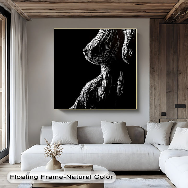 Midnight Contours – Erotic Canvas Print