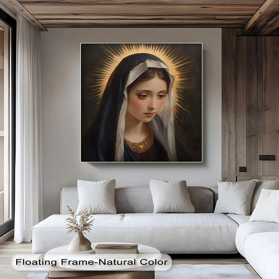 Holy Light – Virgin Mary Canvas Wall Art - MyPhotoStation
