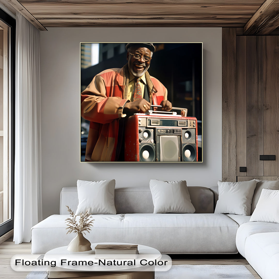 BoomBox Legend – Urban Retro Street Art Canvas Print