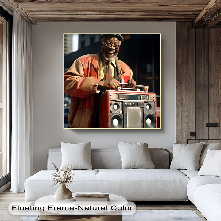 BoomBox Legend – Urban Retro Street Art Canvas Print