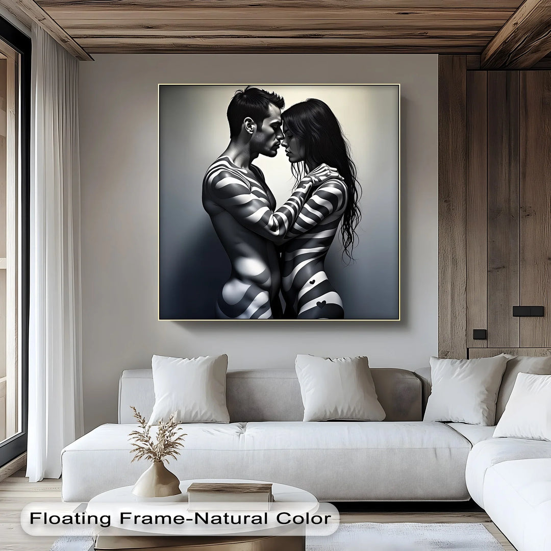 Stripes of Passion – Erotic Canvas Print