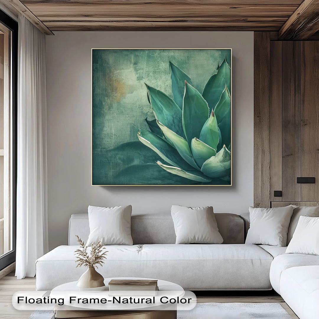 Agave Serenity – Succulent Plant Close-Up Canvas Print - MyPhotoStation