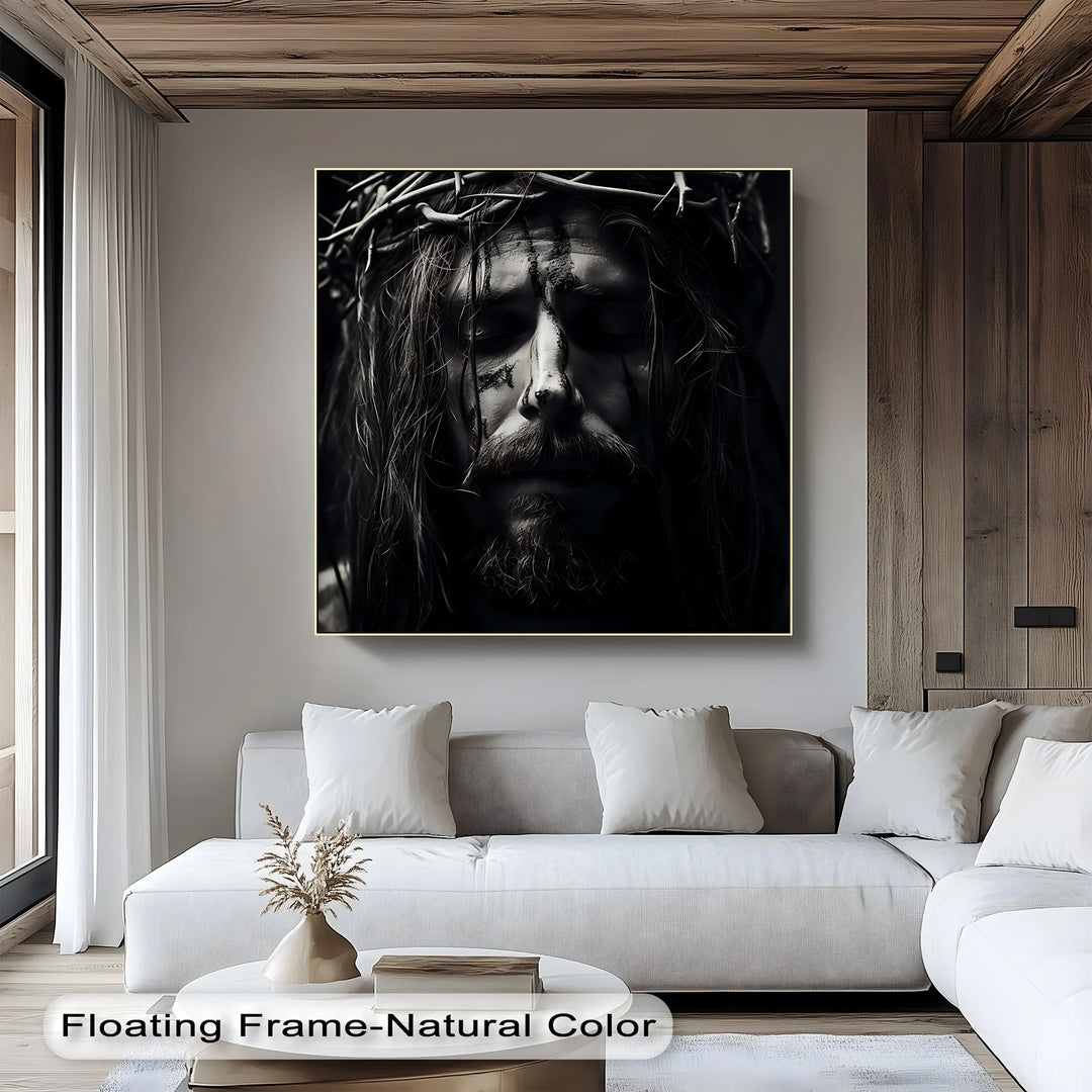 Silent Redemption – Jesus with Crown of Thorns Canvas Prints - MyPhotoStation