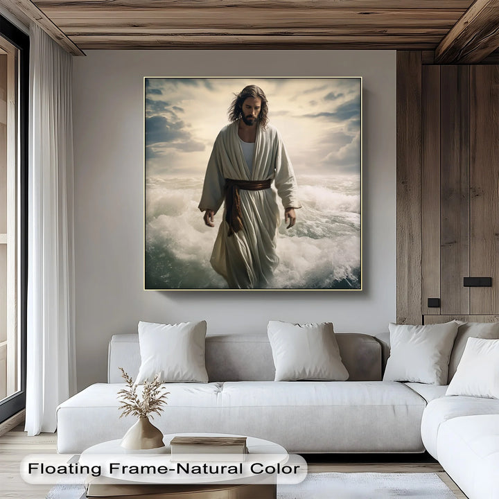 Faith on the Waves – Jesus Walking on Water Canvas Prints - MyPhotoStation