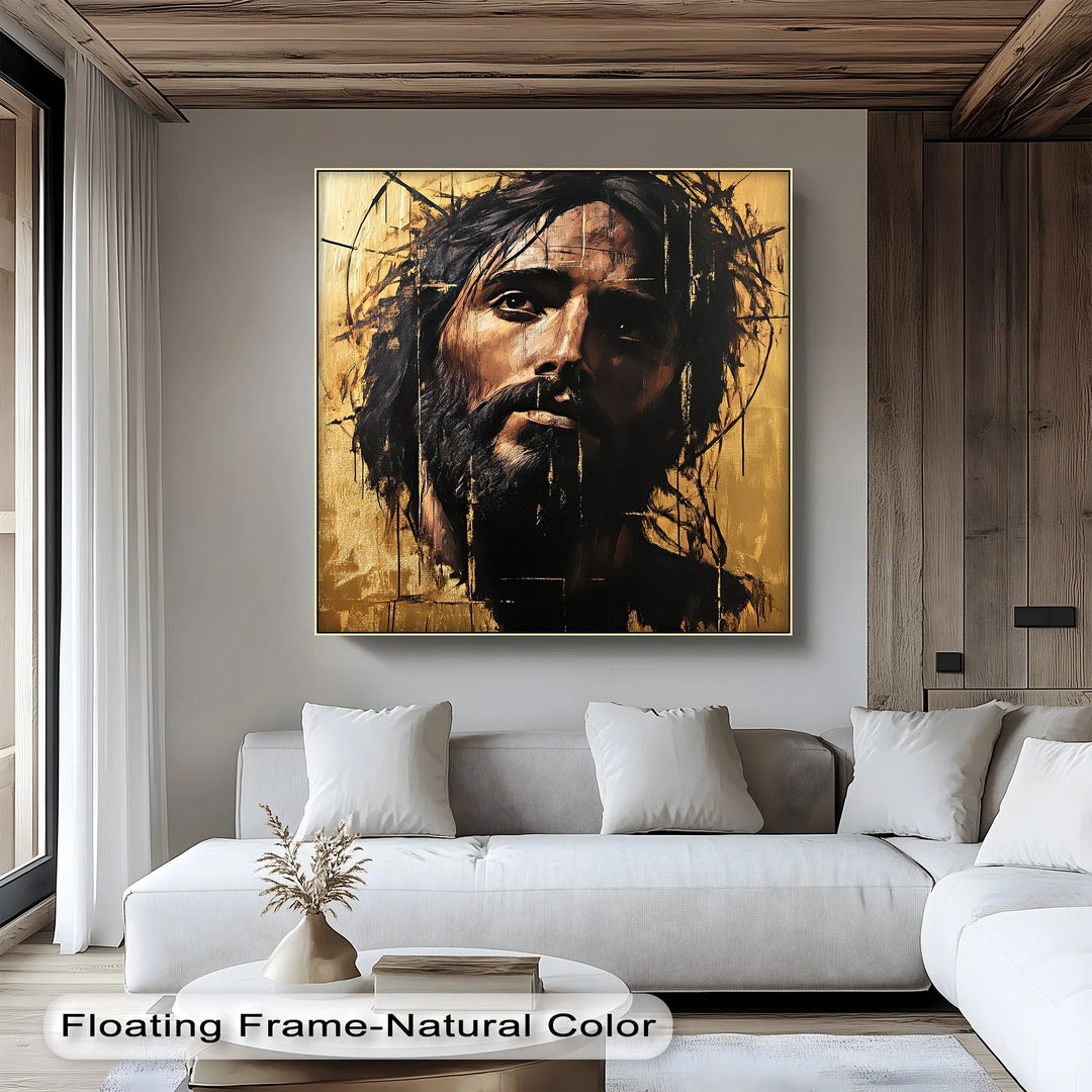 Crown of Thorns – Abstract Jesus Canvas Wall Art - MyPhotoStation