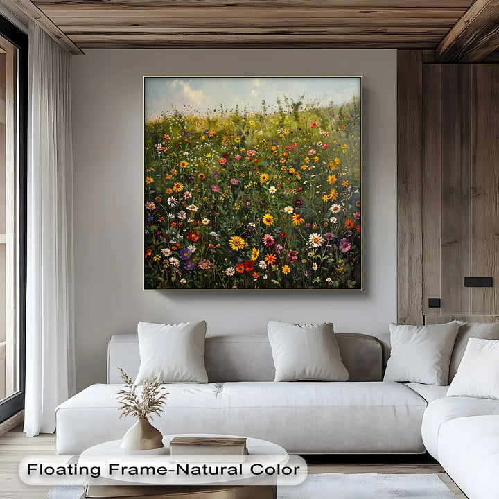 Blooming Meadow – Colorful Wildflower Field Canvas Print - MyPhotoStation
