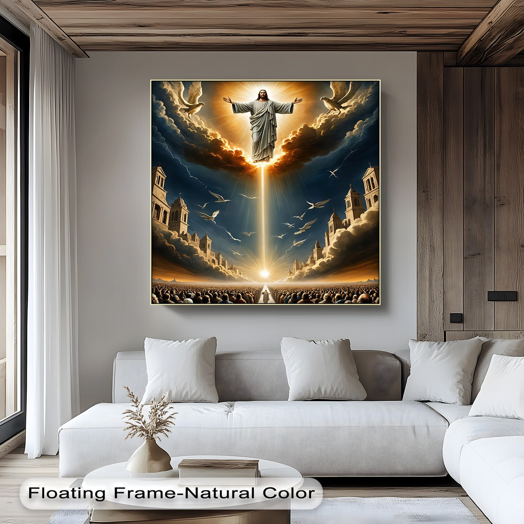The Ascension of Christ – Radiant Biblical Canvas Wall Art