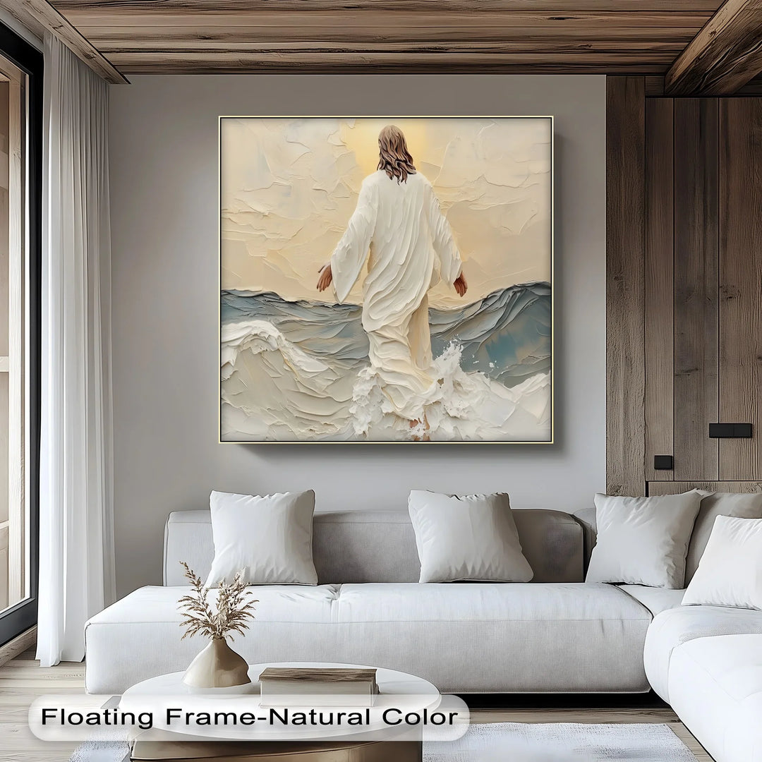 Walking on Water – Inspirational Christian Canvas Print - MyPhotoStation