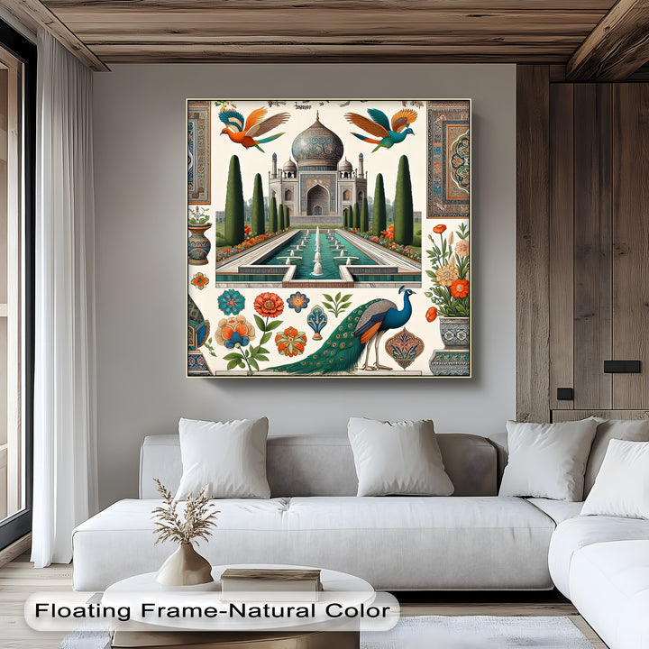 Majestic Heritage – Mughal Art Canvas Print