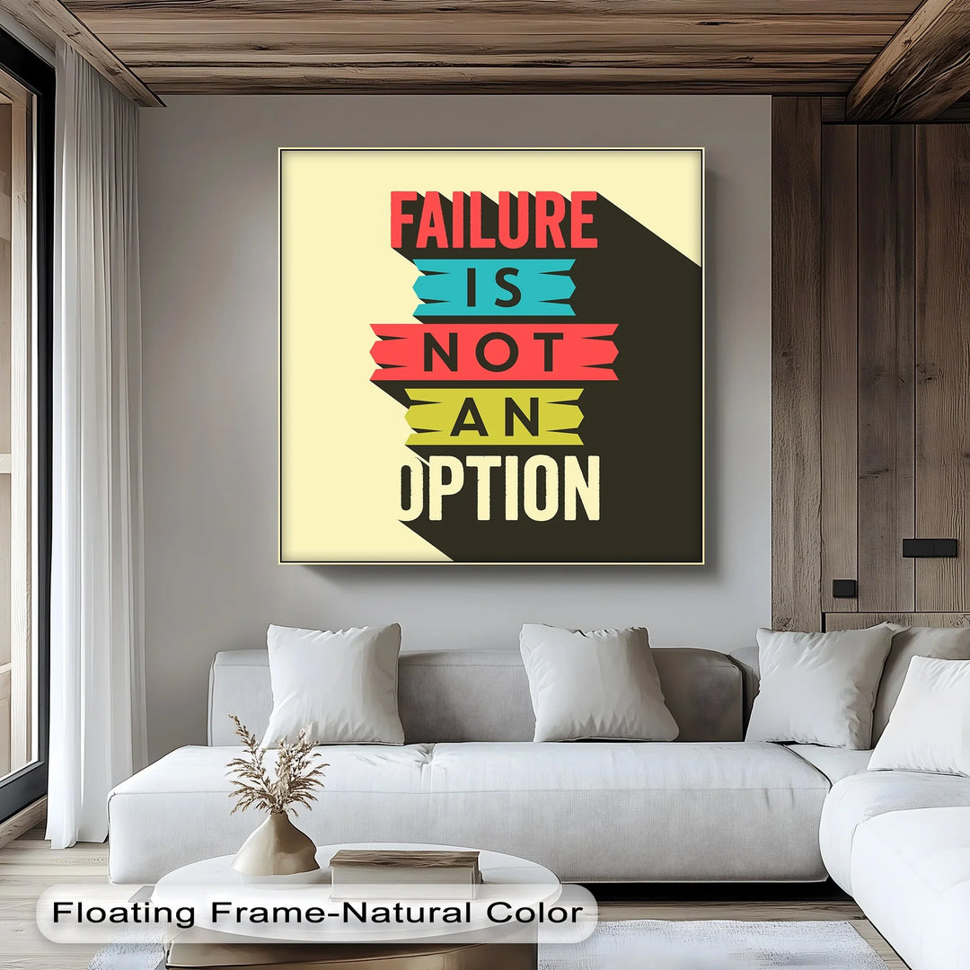 Colorful Determination Quote Canvas for Office Walls

