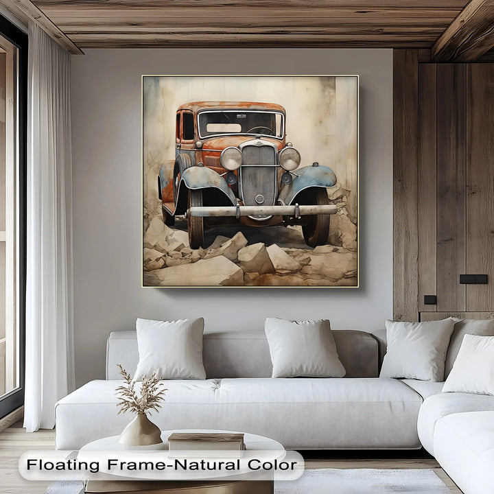 Vintage Rusty Car – Car Canvas Print - MyPhotoStation