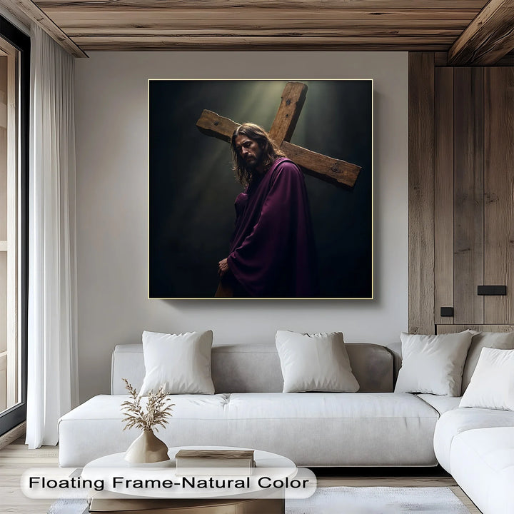 Burden of Grace – Jesus Carrying the Cross Canvas Prints - MyPhotoStation