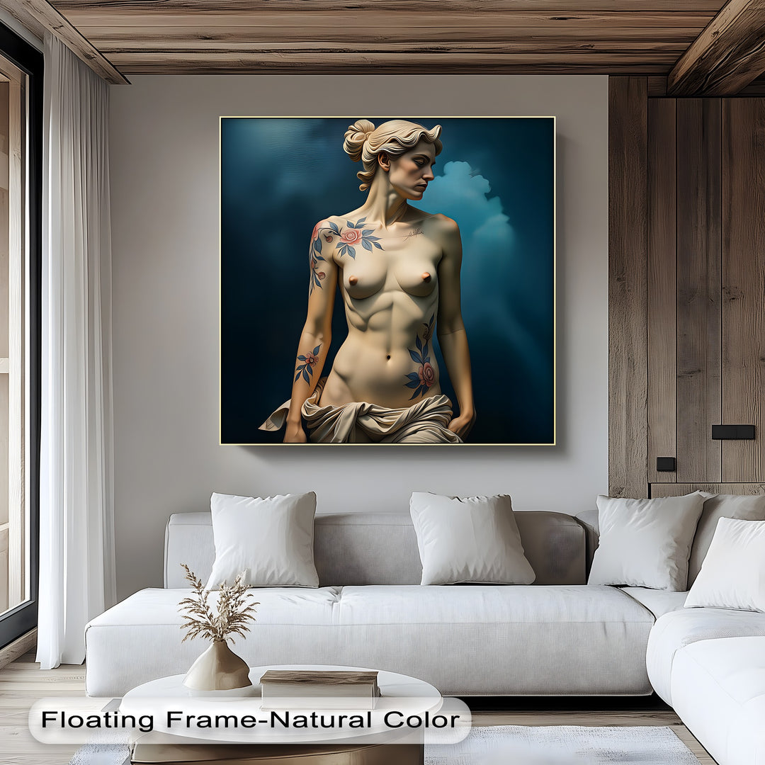 Floral Reverie – Erotic Canvas Wall Art | Large Framed Wall Art