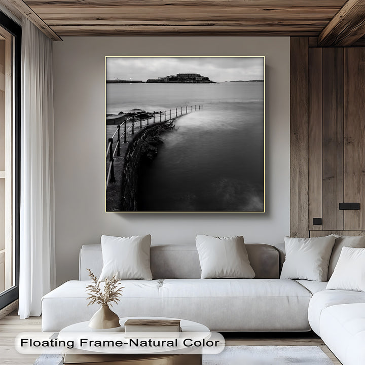 This high-contrast custom canvas print turns geological wonder into striking minimalist art.

