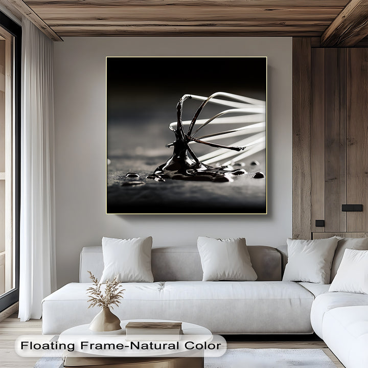 This modern custom canvas print blends food photography and fine art with glossy texture and minimalism.

