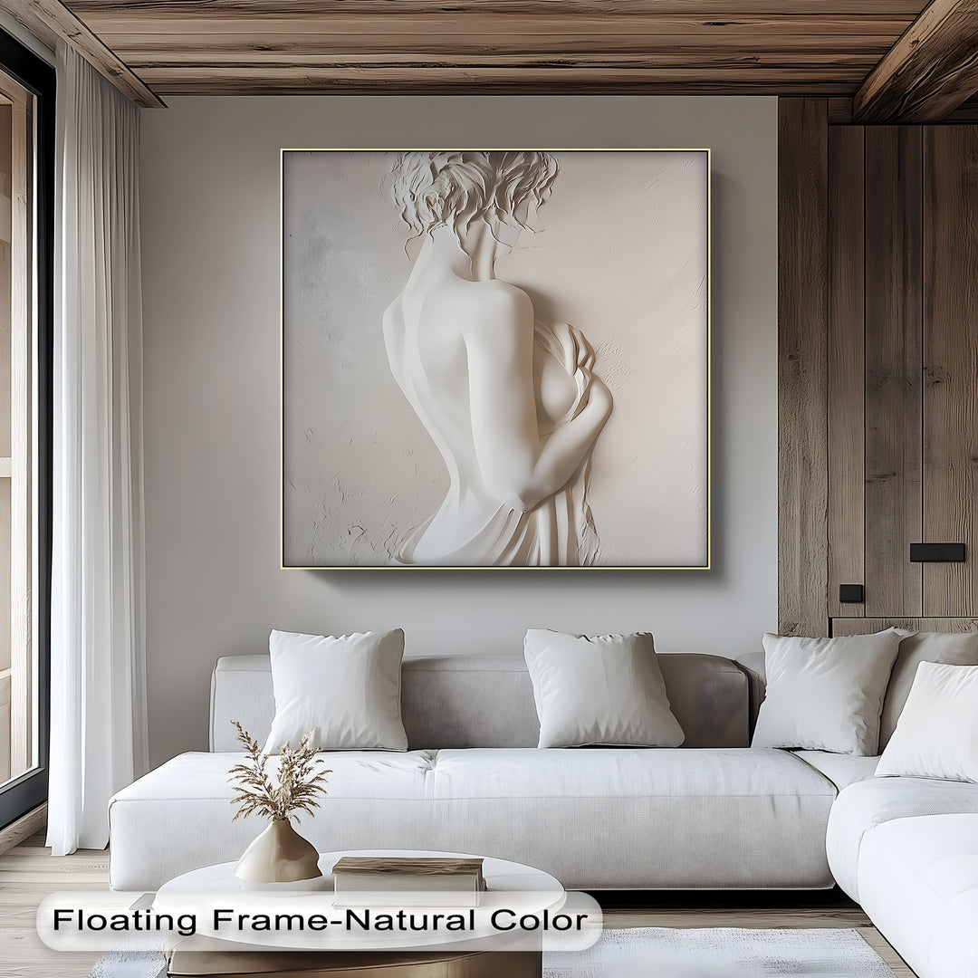 Whispers in Ivory – Erotic Canvas Print
