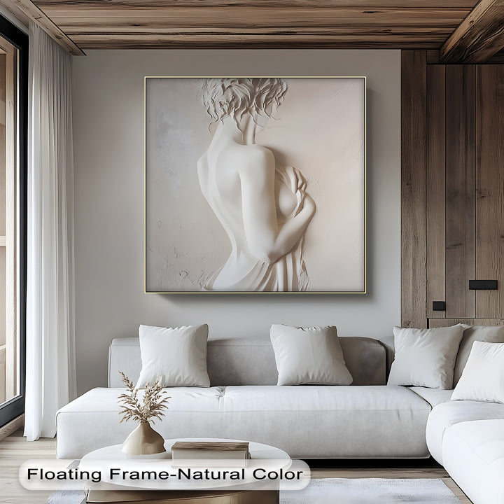 Whispers in Ivory – Erotic Canvas Print