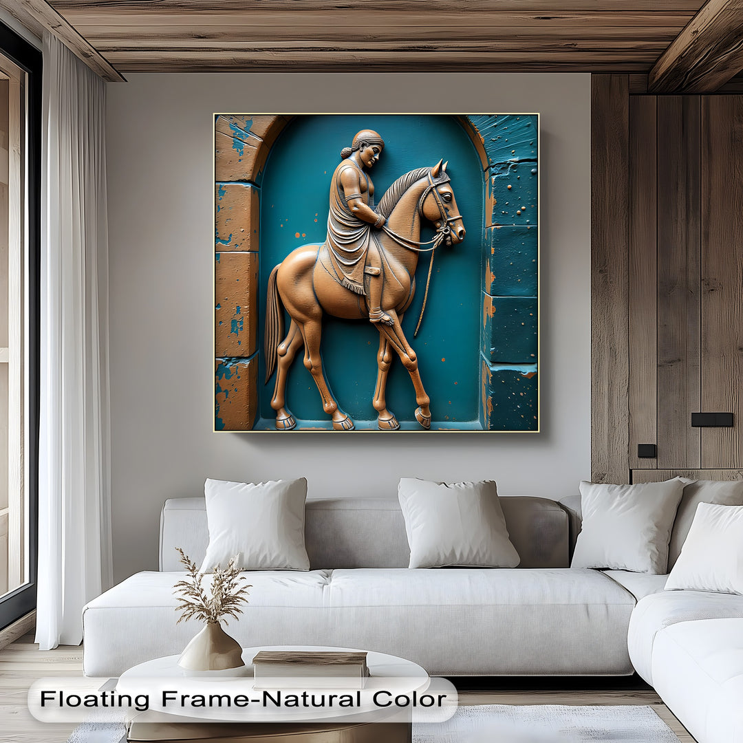 Equestrian Legacy – Ancient Relief Canvas Print