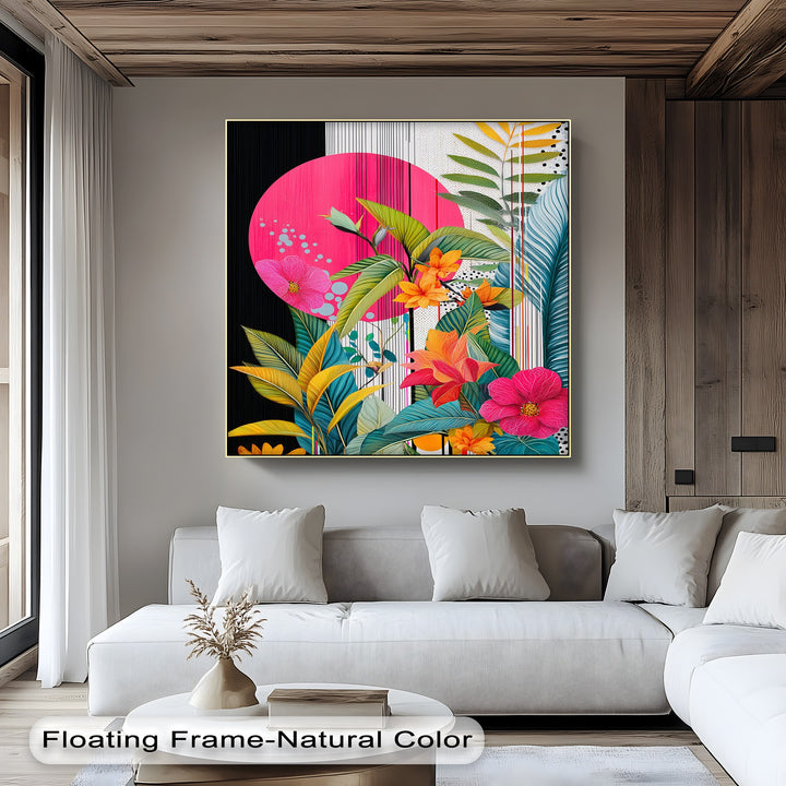 Tropic Pop – Bold Botanical Canvas Print