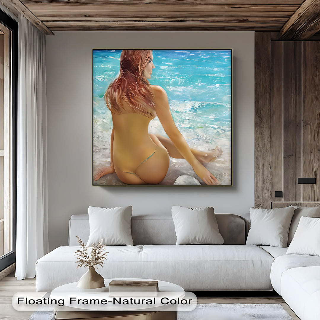 intimate erotic canvas wall art stylish bedroom interiors
