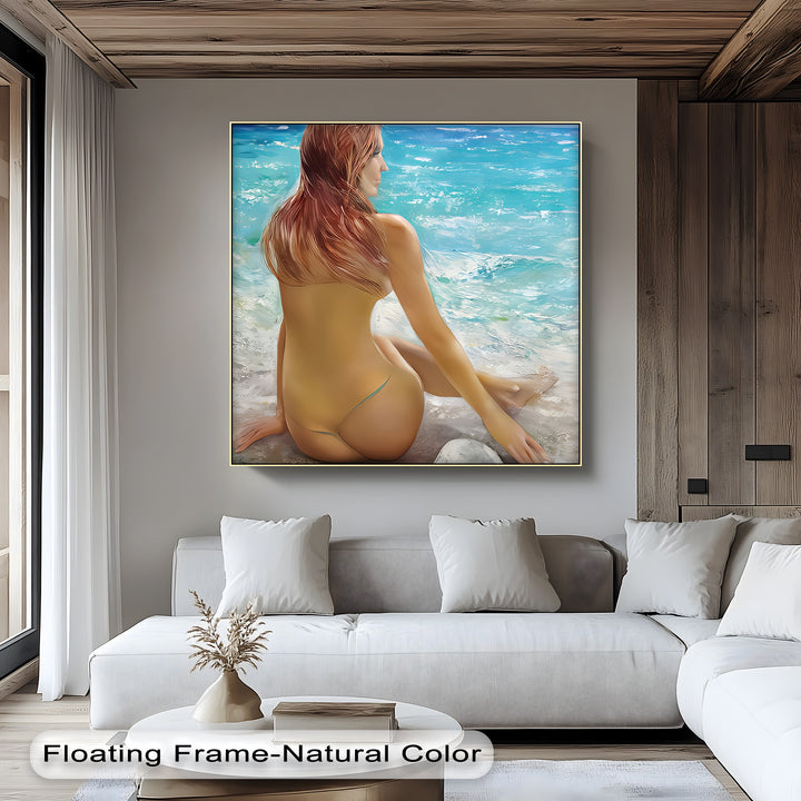 intimate erotic canvas wall art stylish bedroom interiors
