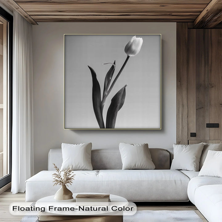 Tall Elegance – Single Tulip Minimalist Canvas Prints - MyPhotoStation