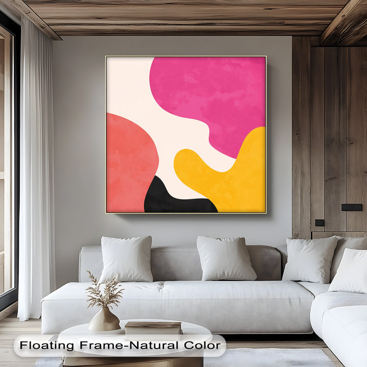 Mellow Shapes – Colorful Organic Forms Abstract Canvas Print