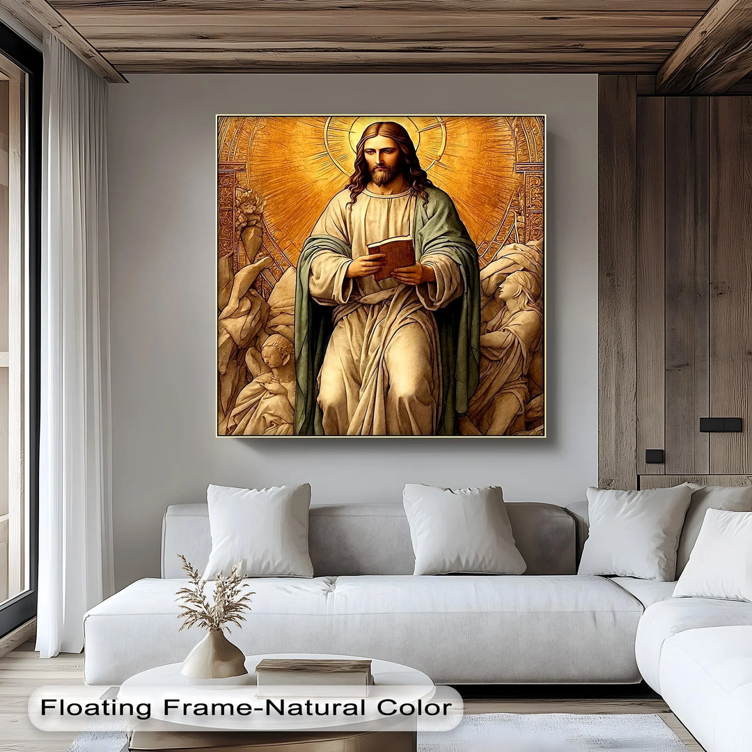 Christ in Radiant Light – Sacred Religious Canvas Print - MyPhotoStation
