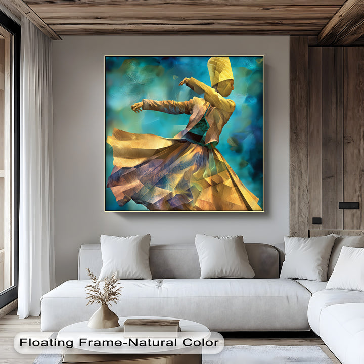 Whirling Grace – Dervish Spiritual Dance Canvas Print
