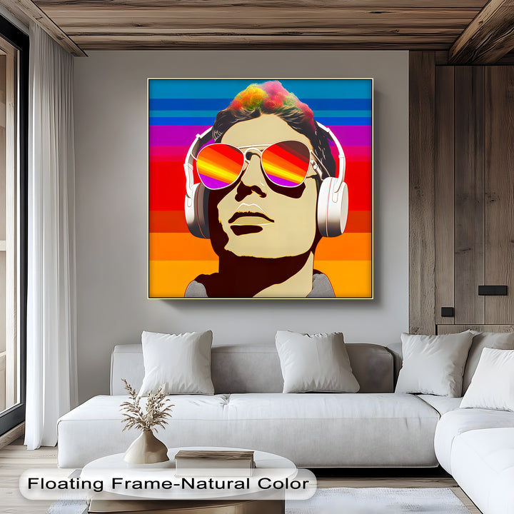 Sonic Spectrum – Pop Art Music Portrait Canvas Print