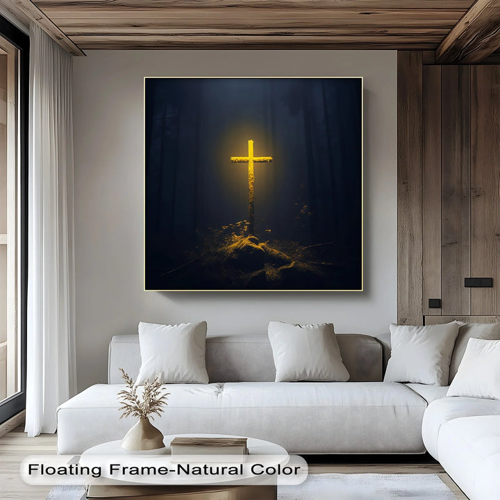 Light in the Darkness – Illuminated Cross Canvas Prints - MyPhotoStation