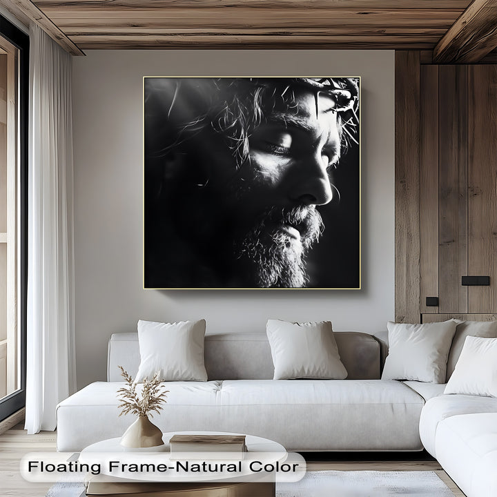 Light of Mercy – Jesus in Crown of Thorns Canvas Prints