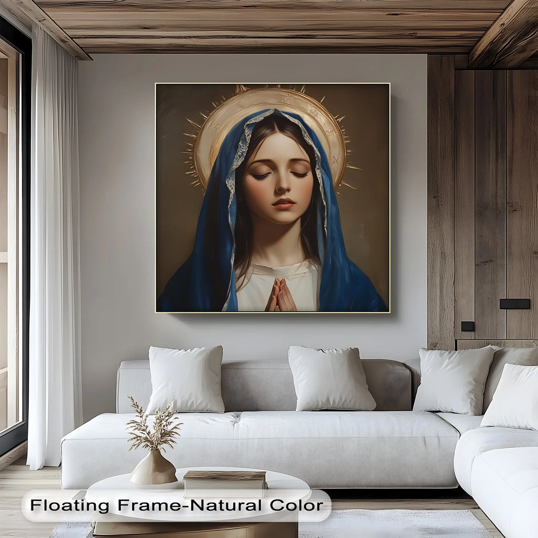 Hail Mary – Elegant Virgin Mary Canvas Wall Art - MyPhotoStation