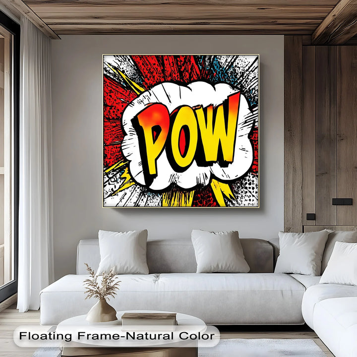 Vibrant Comic Sound Effect Canvas

