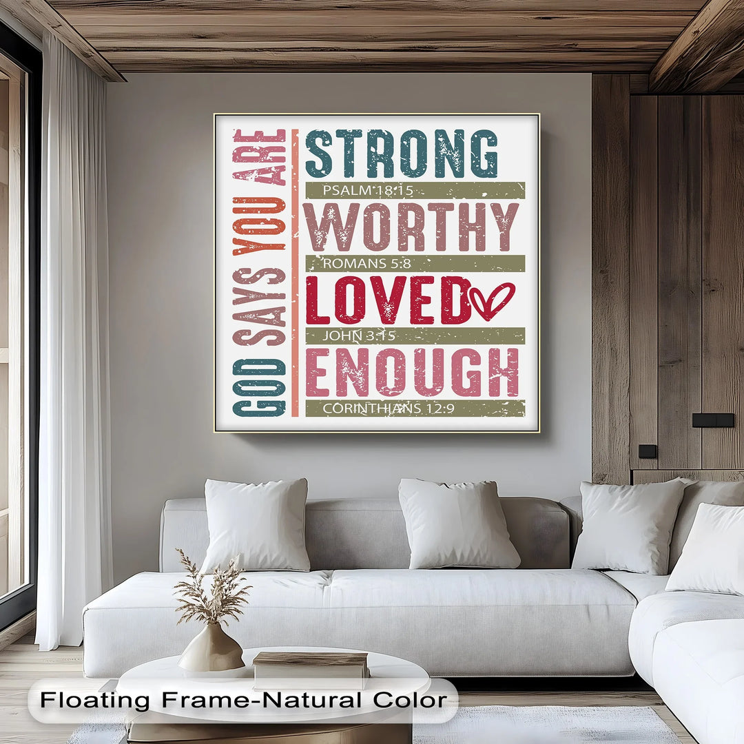 Empowering Christian decor with affirmations from the Bible

