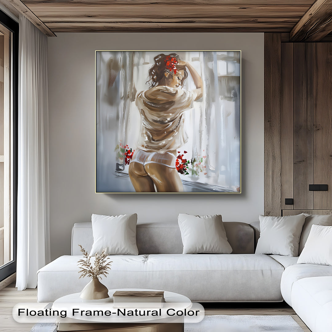 Blush of Morning Desire – Erotic Canvas Print
