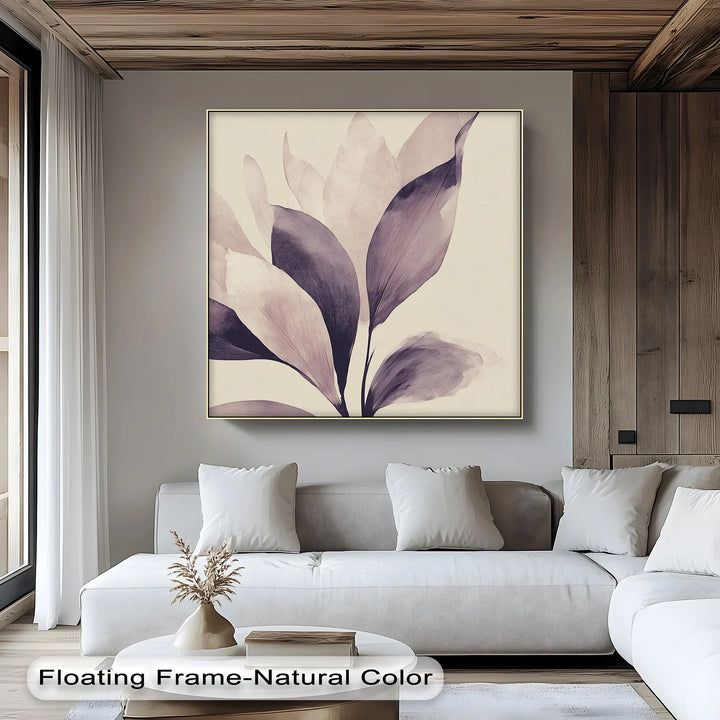 Whispering Petals – Soft Mauve Botanical Canvas Print - MyPhotoStation
