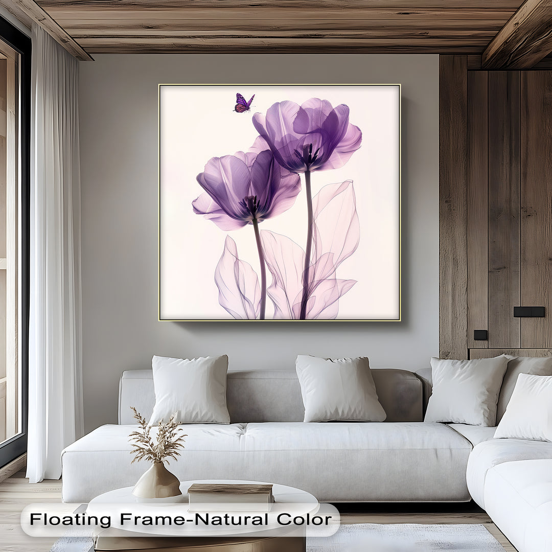 Winterliche Ruhe – Japanische Frau im blauen Kimono, Leinwanddruck | Gerahmtes Kunstwerk