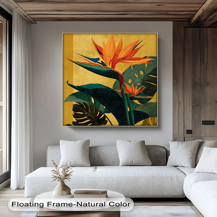 Tropical Bird of Paradise Bloom – Bold Botanical Canvas Print - MyPhotoStation