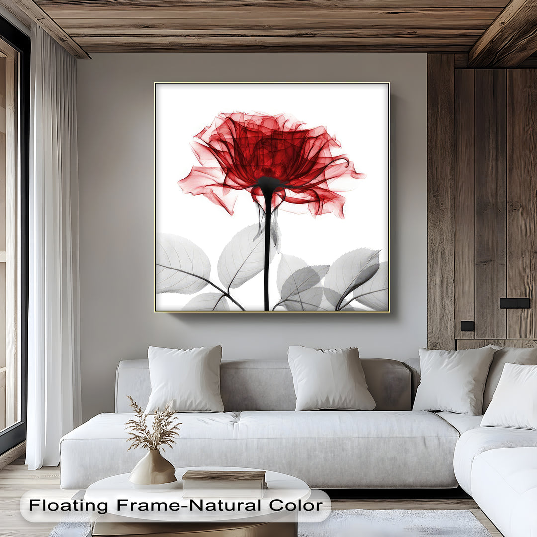 Winterliche Ruhe – Japanische Frau im blauen Kimono, Leinwanddruck | Gerahmtes Kunstwerk