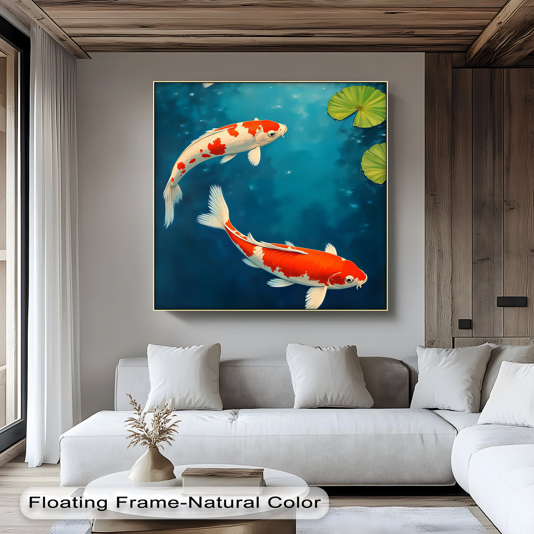Tranquil Harmony – Japanese Koi Fish Canvas Wall Art | Artwork Canvas