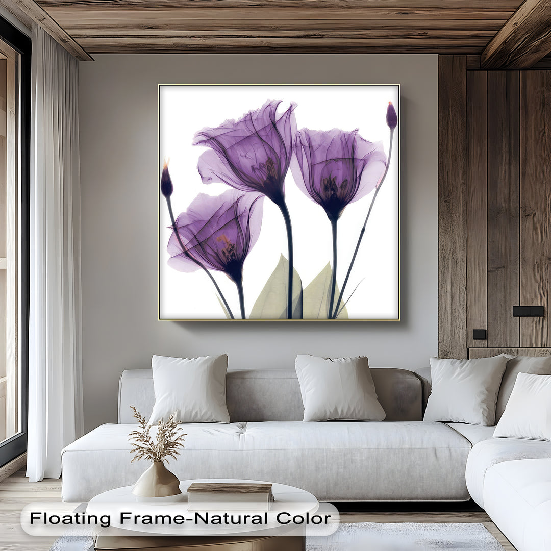 Winterliche Ruhe – Japanische Frau im blauen Kimono, Leinwanddruck | Gerahmtes Kunstwerk