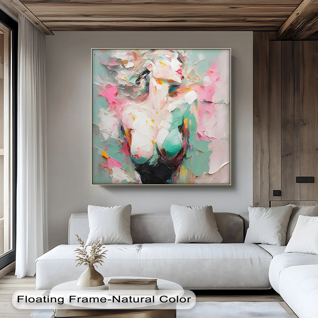 Dreamlike Grace – Abstract Female Figure Erotic Canvas Print - MyPhotoStation