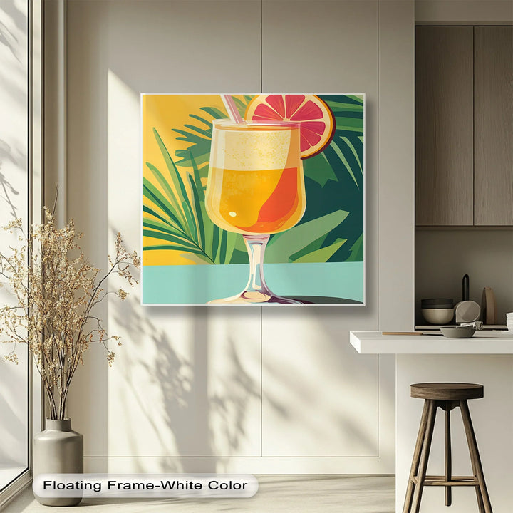 Citrus Breeze – Tropical Cocktail Canvas Print - MyPhotoStation