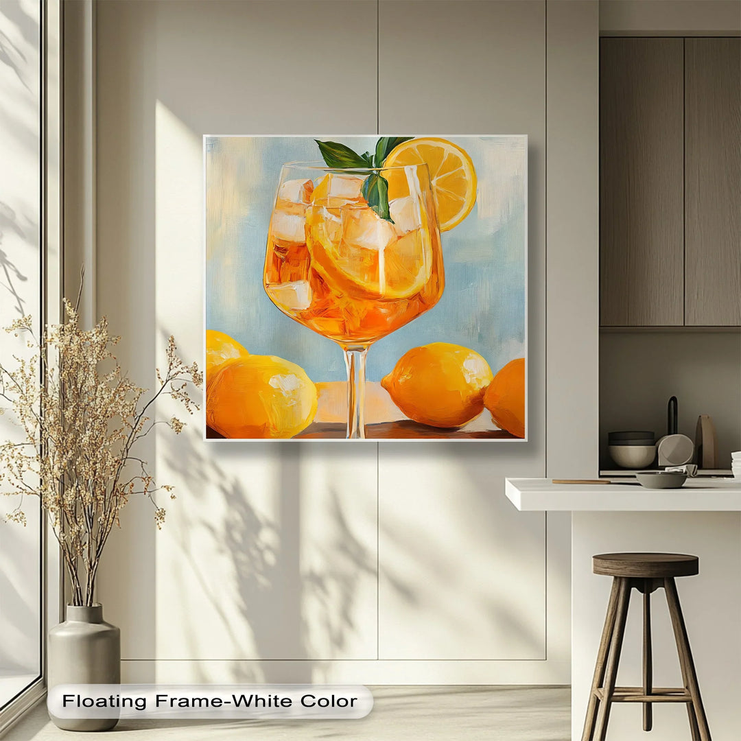 Citrus Bliss – Lemon Cocktail Canvas Print - MyPhotoStation