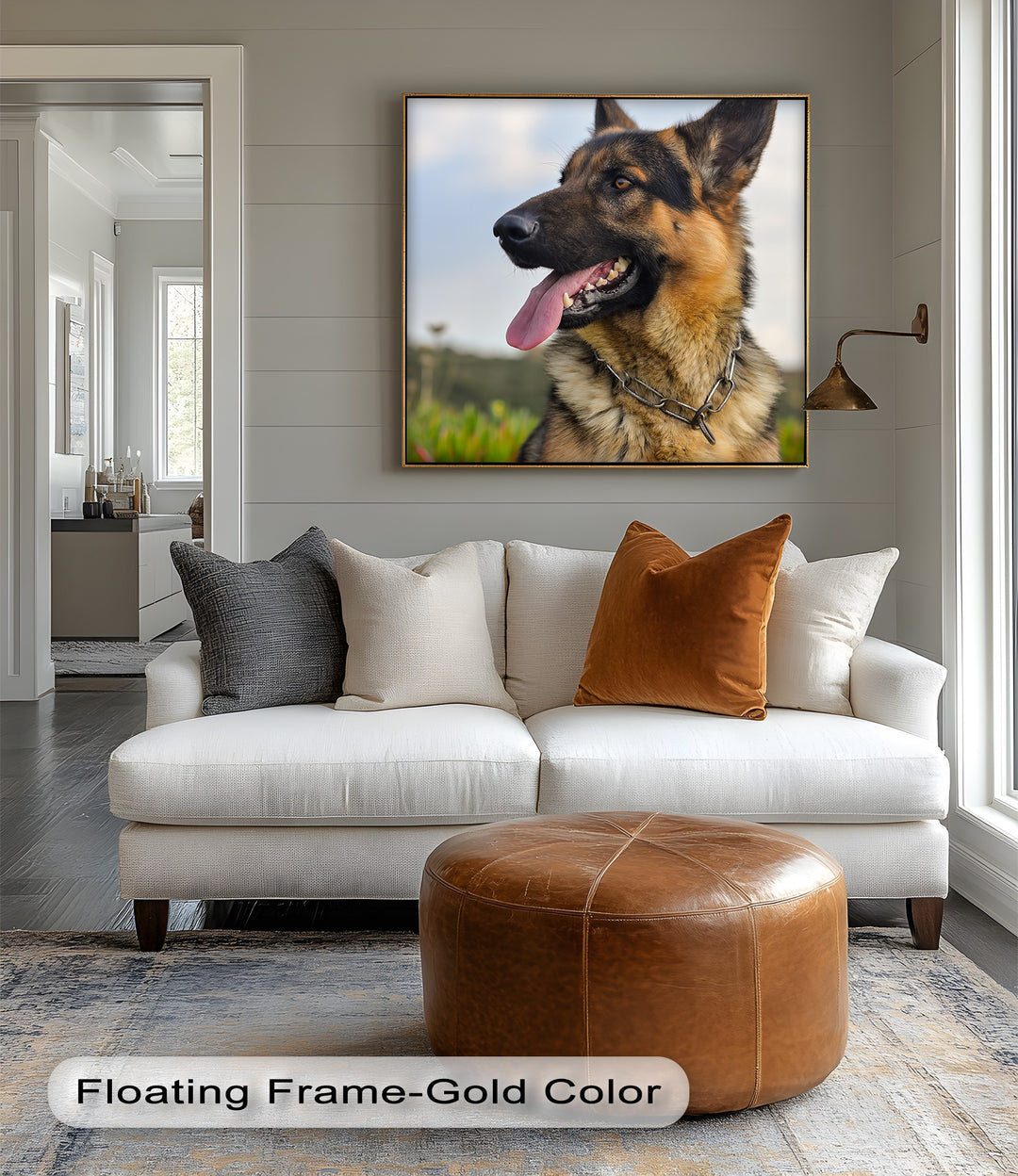 Loyal Guardian – German Shepherd Outdoor Portrait Puppies Canvas Print